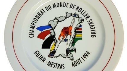 assiette championnats monde roller course 1994 small