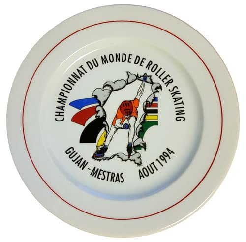 Assiette du Championnat du monde de roller course 1994