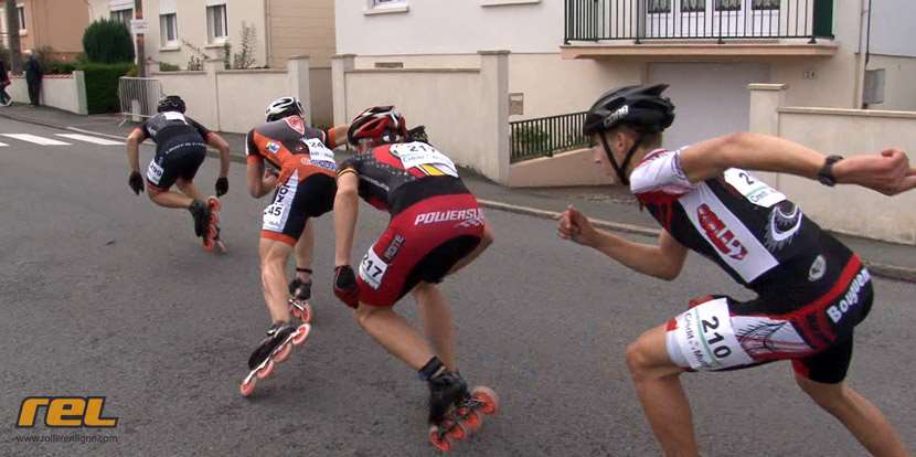 La tête de course masculine à l'attaque