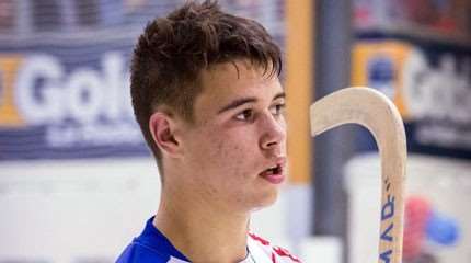 Autoportrait de Rémi Herman, joueur de rink-hockey tricolore