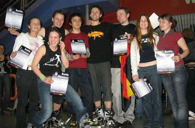 Les vainqueurs du Slalom Battle Moscou 2008