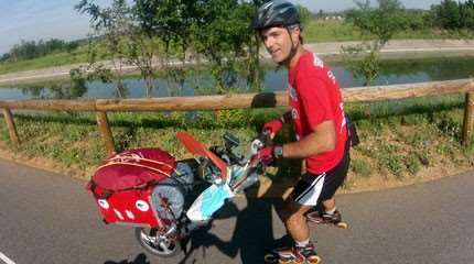 Bertrand Floquet : 2400 km à roller