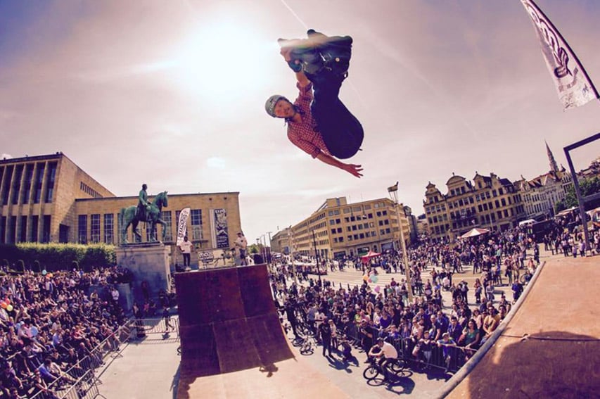 Big air en rampe Big air en rampe