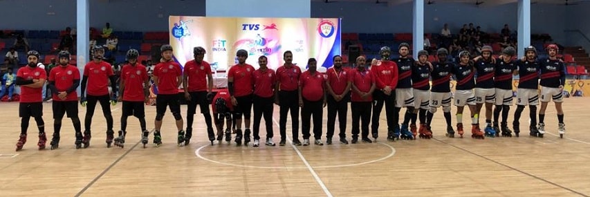 L'équipe tricolore de RollBall 2019