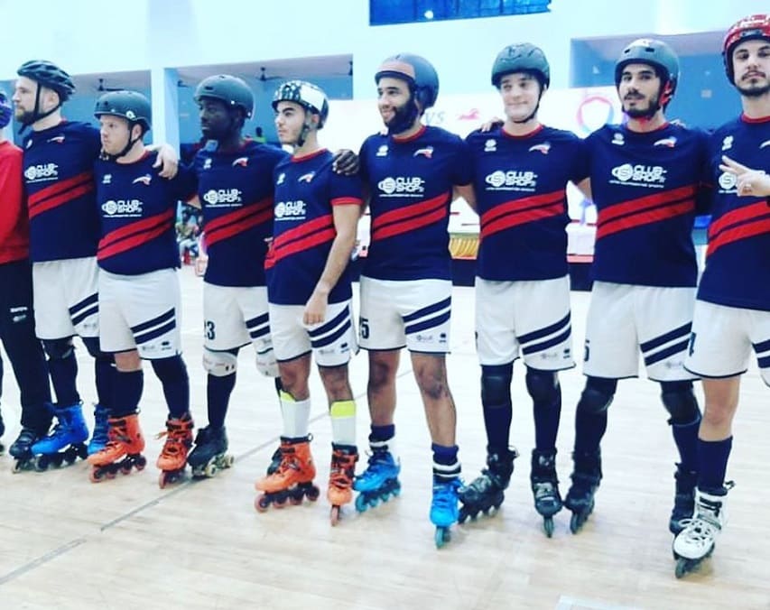 L'équipe tricolore de RollBall 2019