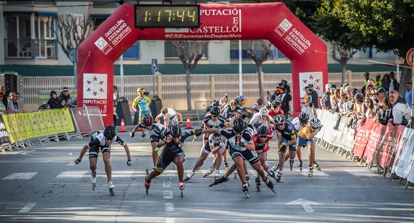 Arrivée du marathon seniors femmes Arrivée du marathon WIC seniors femmes à Oropesa en 2019
