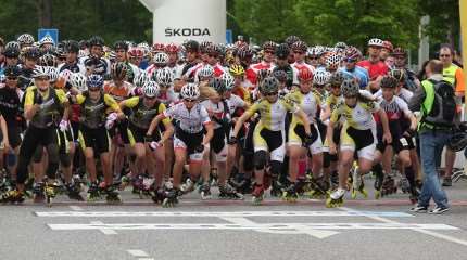 Lively races at the Frankfort Skating Marathon