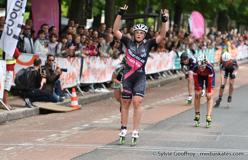 Katharina Rumpus remporte le marathon roller de Dijon 2016