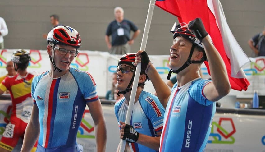 Le relais Tchèque, champion d'Europe de roller course 2019 Le relais Tchèque, champion d'Europe de roller course 2019