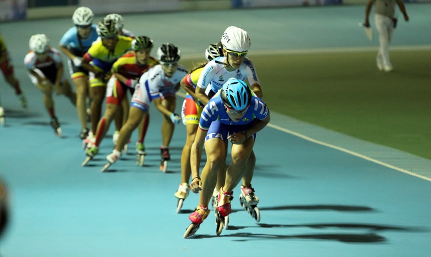 Arrivée de course serrée entre la Chine et la Colombie