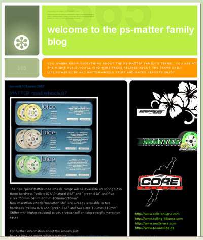 Nouveau blog Matter/Powerslide