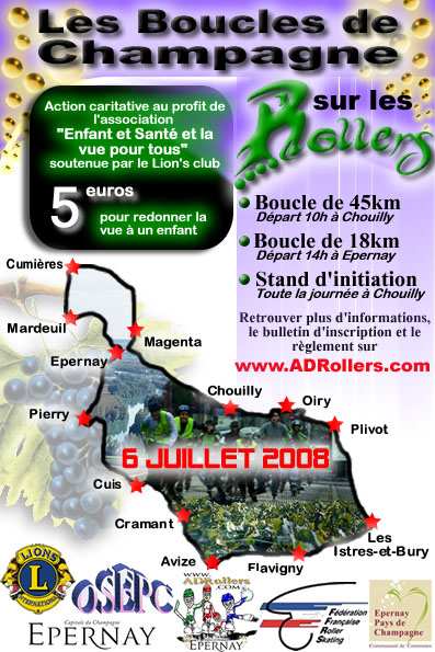 Boucles de Champagne 2008 en Rollers à Chouilly (51)