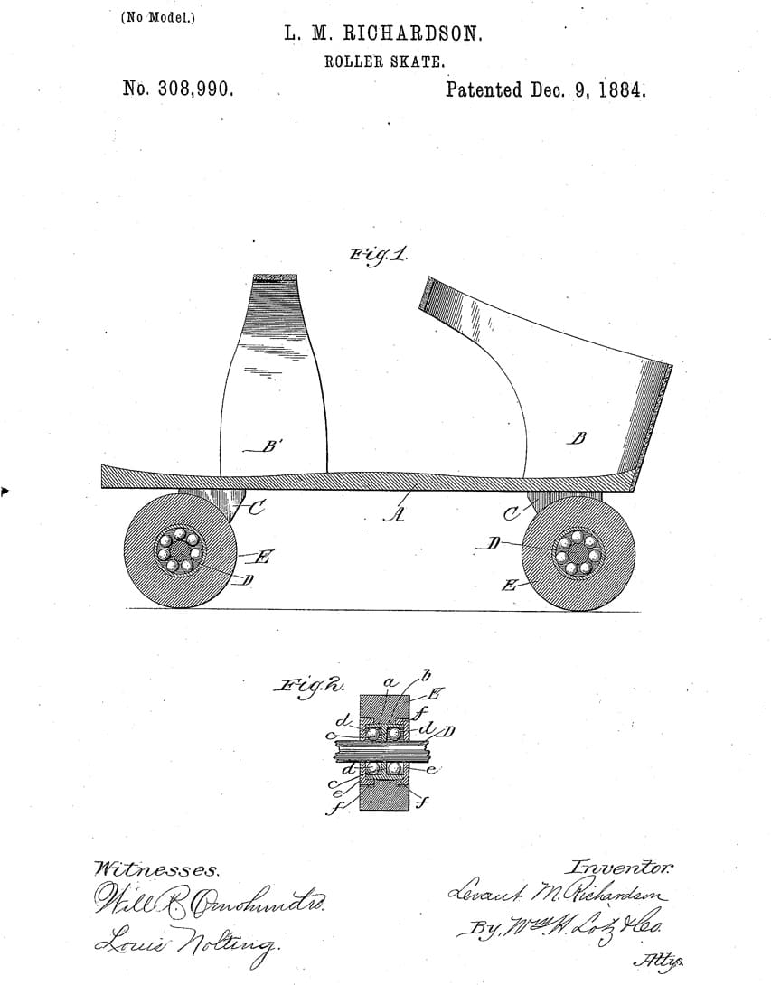 Le brevet 308990 de Richardson du 9 décembre 1884