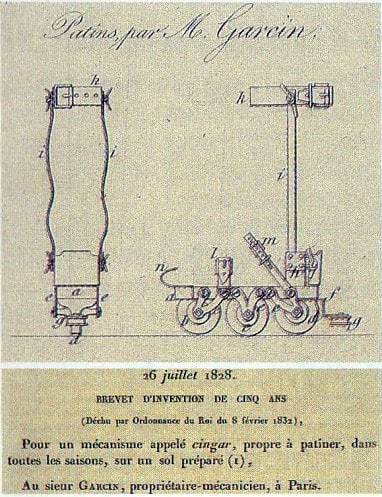 Le brevet d'invention déposé par Jean Garcin le 26 juillet 1828