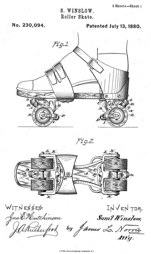 Samuel Winslow US Patent 230,094 Samuel Winslow US Patent 230,094