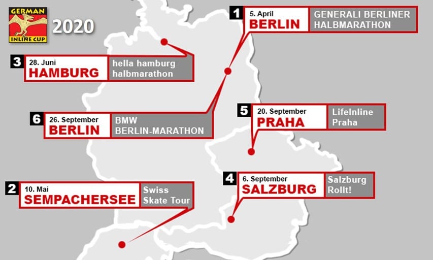 Le calendrier de la German Inline Cup 2020