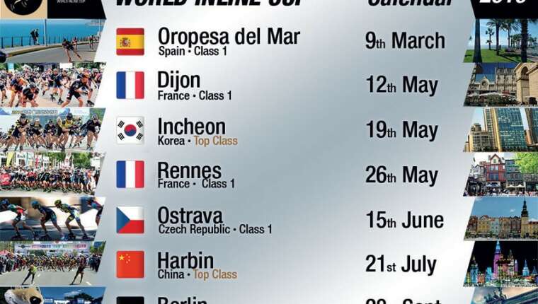 Calendrier de la World Inline Cup 2019