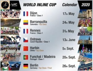 calendrier world inline cup 2020