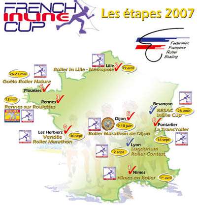 Carte de la French Inline Cup 2007