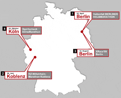 Calendrier de la German Inline Cup 2009