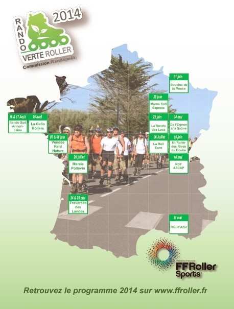 Le circuit des Randos Vertes Roller 2014