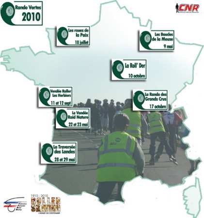 Carte des Randos Vertes 2010