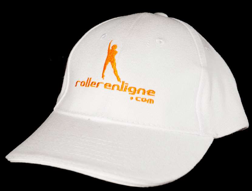 Casquette blanche rollerenligne.com