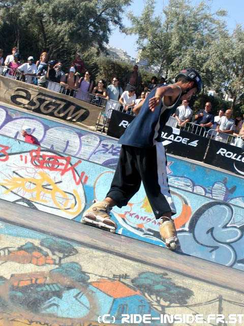 Championnat de France de roller acrobatique - Photo rider rampe