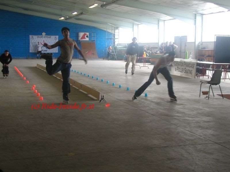 Bilan de l'étape de Coupe de France de roller acrobatique d'Andilly 2005
