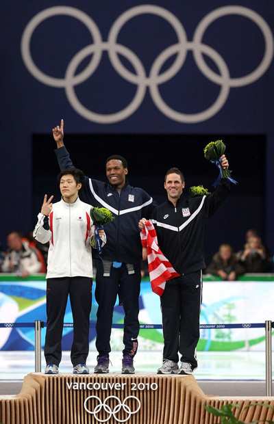 chad hedrick 3eme 1000m glace vancouver 2010