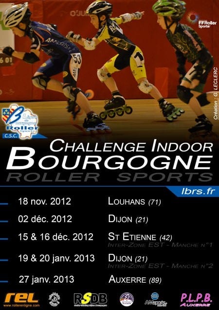 1ère manche du Challenge Indoor de Bourgogne Roller Course 2012-2013 à Louhans (71)