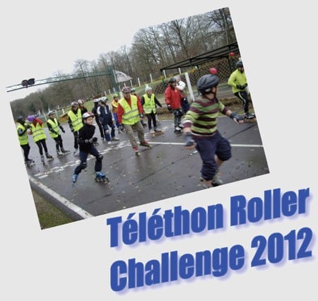 Challenge roller à l&rsquo;occasion du Téléthon 2012 à Mantes (78)