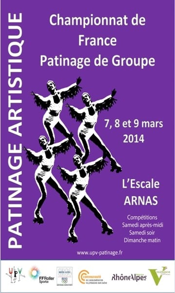 Championnat de France patinage de Groupe 2014 à Arnas (69)