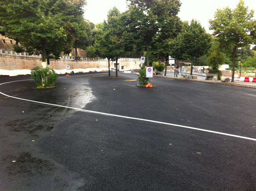 Le dernier virage du circuit routier à Pollenza