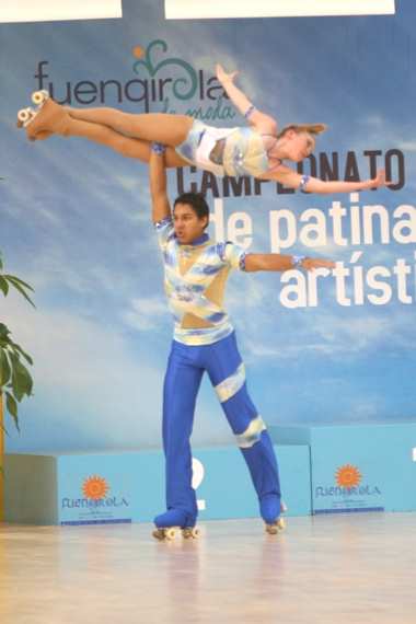 Championnat d'Europe de patinage artistique à Fuengirola avec Camille Frélicot et Nathanaël Fouloy en 2008