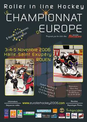 Affiche du Championnat d'Europe de Roller Inline Hockey 2006