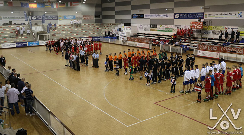 Cérémonie d'ouverture de l'Euro rink u17 2016