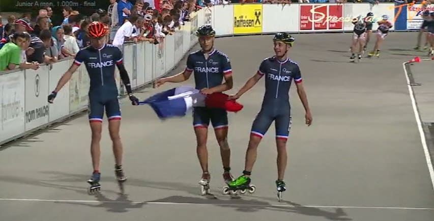 Triplé de l'équipe de France sur 1000 m