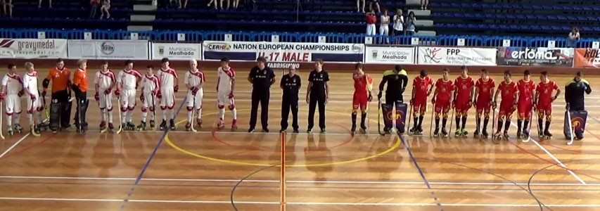 Euro rink hockey U17 2015 à Luso (Portugal) : Angleterre &#8211; Espagne