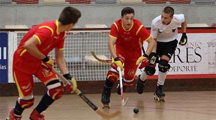 championnat europe u17 rink hockey 2016 demi finale espagne allemagne small