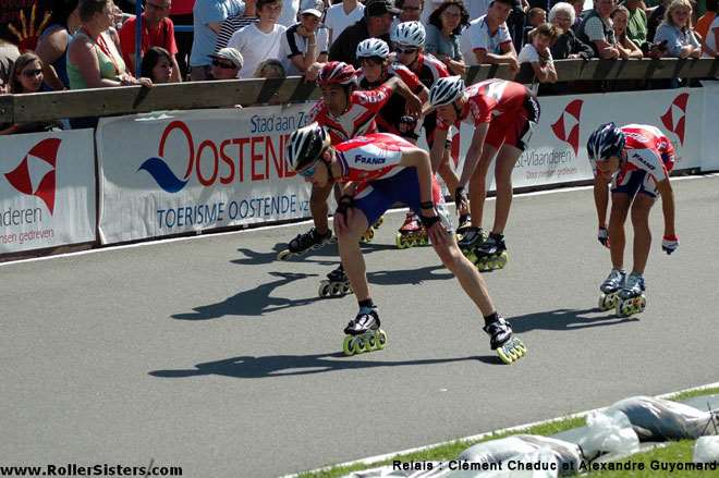Championnats d'Europe de roller course 2009 : relais à l'américaine