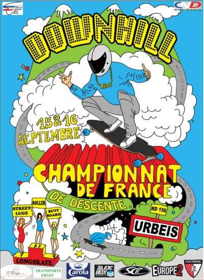 Championnat de France de roller de descente 2007 à Climont (67)