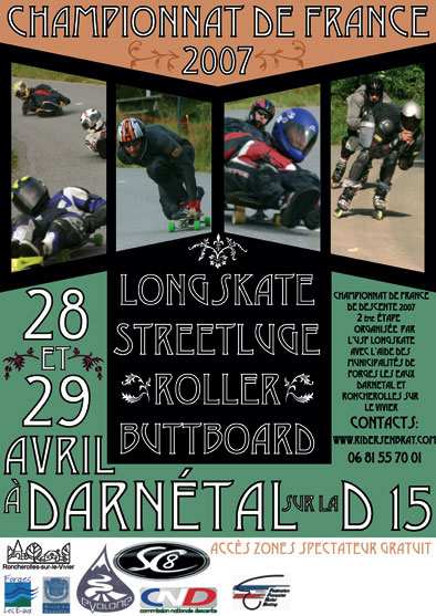 Championnat de roller de descente 2007 en Normandie (76)