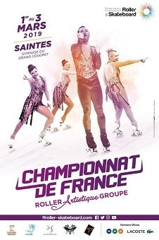 Championnat de France de patinage de Groupe 2019 à Saintes (17)