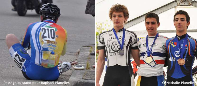 Raphael Planelles passe au stand et monte sur le podium !