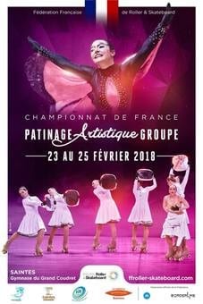 Championnat de France de patinage de Groupe 2018 à Saintes (17)