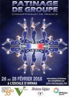 championnat france patinage groupe arras 2016