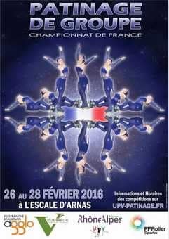 Championnat de France de patinage de Groupe 2016 à Arnas (69)