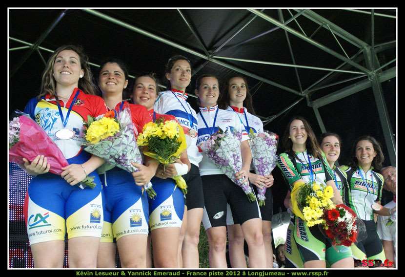 Championnat de France piste 2012 : le podium féminin