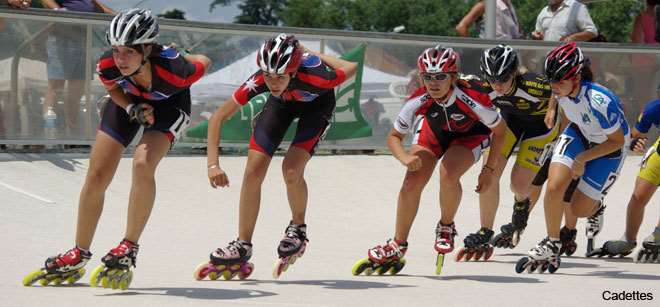 Le peloton des cadettes